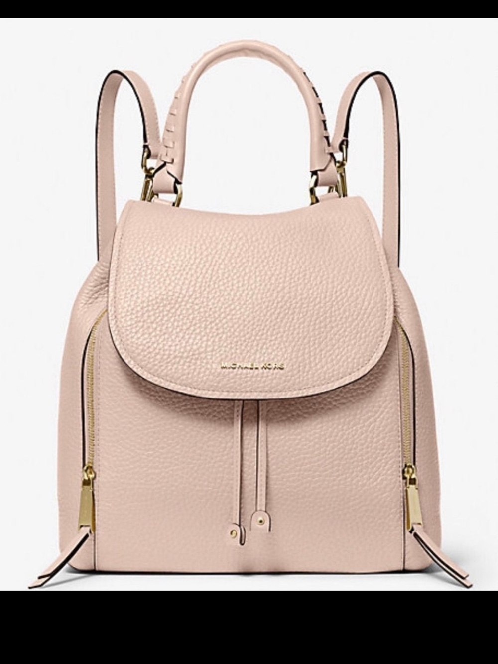 Michael Kors Blush Pebbled Leather Backpack Tote - Women